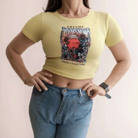 Dreams Graphic Crop-Top - VIBE