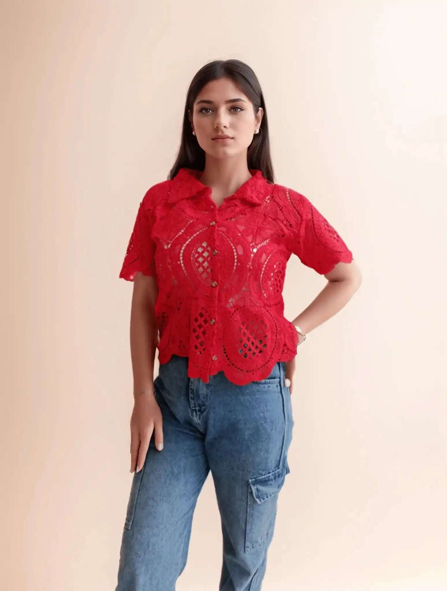 Red Hakooba Shirt 3 - VIBE