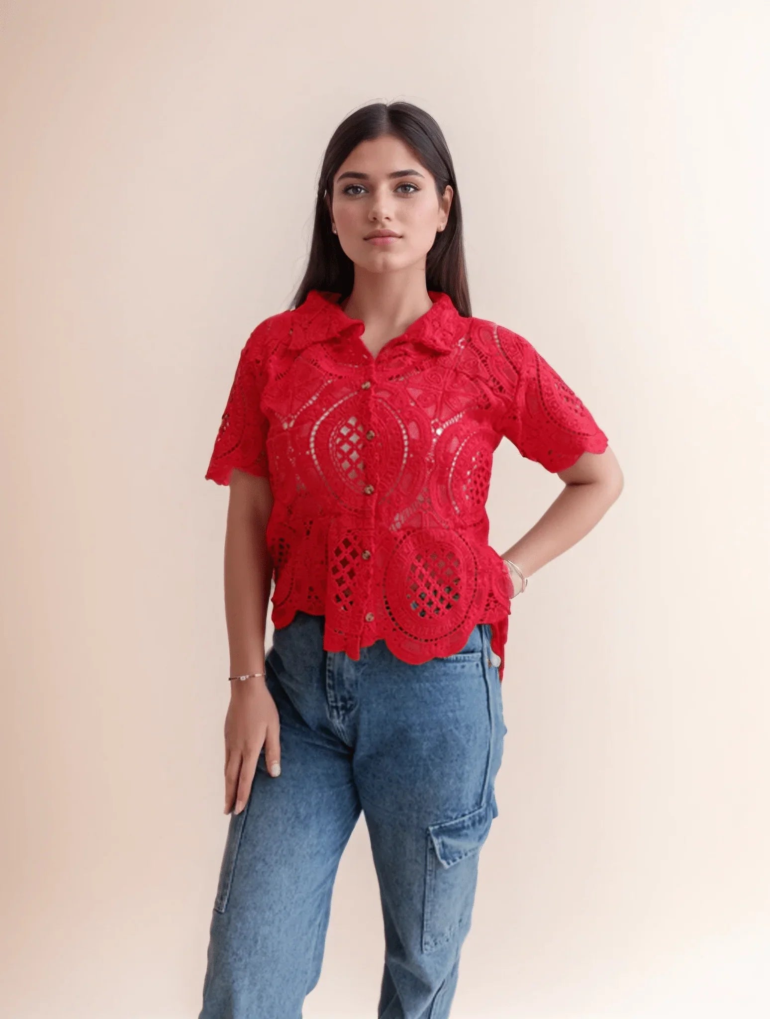 Red Hakooba Shirt 3 - VIBE