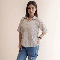 Beige Hakooba Shirt - VIBE