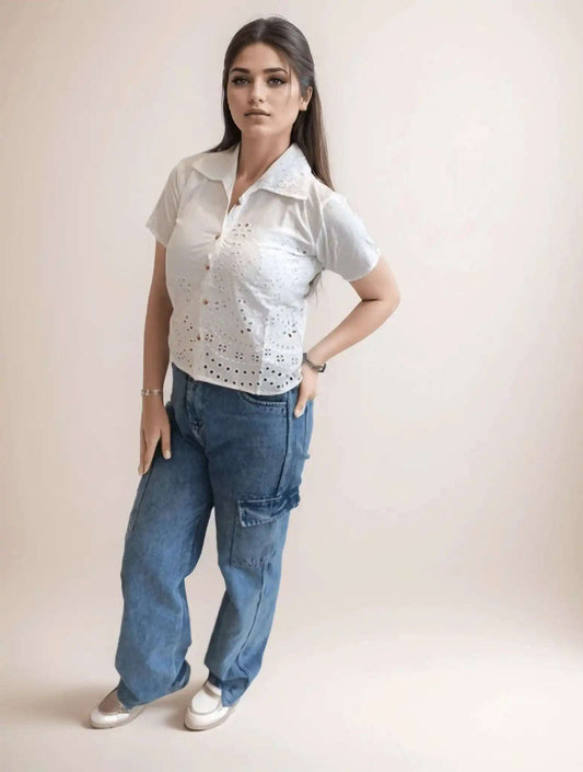 White Hakooba Shirt - VIBE