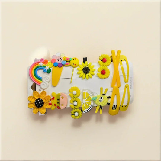 Yellow Hair Clip Combo - VIBE