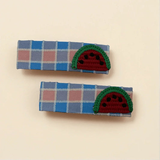 Fruit Design Hair Clip Pair - VIBE