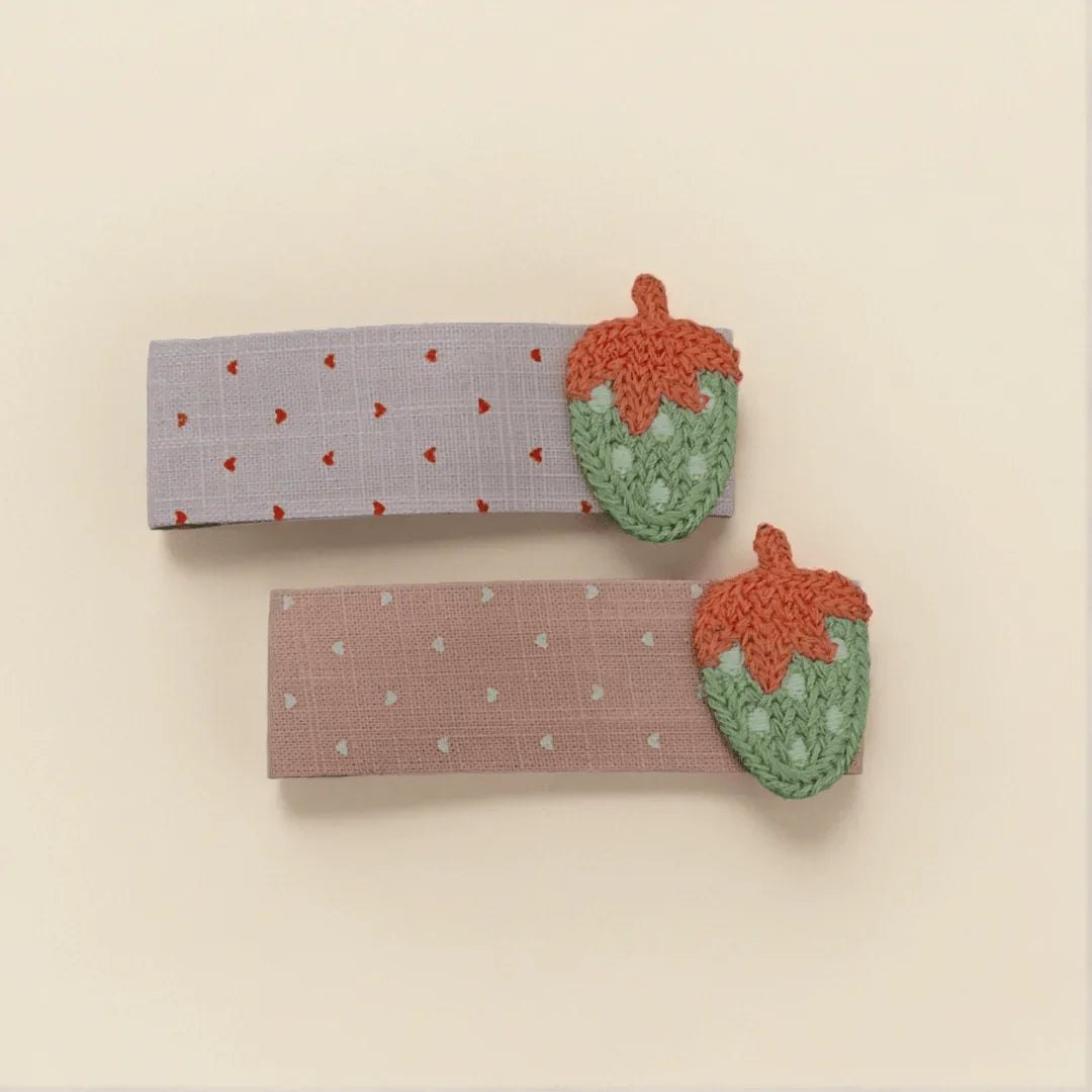Fruit Design Hair Clip Pair - VIBE
