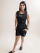 Black Sports Shorts Cordset - VIBE