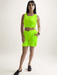 Neon Green Sports Shorts Cordset - VIBE