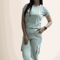 Turquoise Cargo Cordset - VIBE