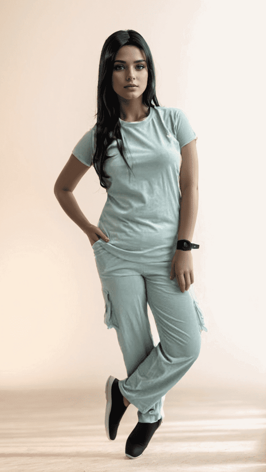 Turquoise Cargo Cordset - VIBE