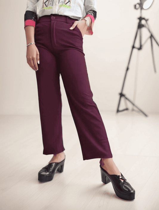 Maroon Formal Pant - VIBE