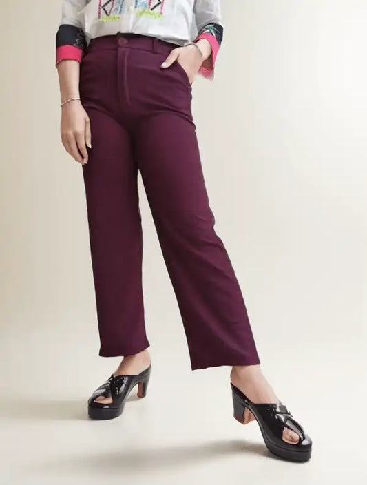Maroon Formal Pant - VIBE
