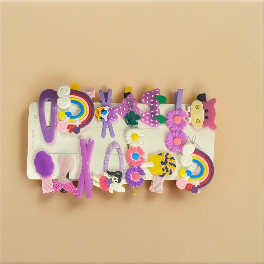 Purple Hair Clip Combo - VIBE
