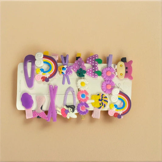 Purple Hair Clip Combo - VIBE