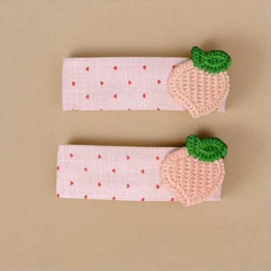 Fruit Design Hair Clip Pair - VIBE