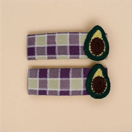 Fruit Design Hair Clip Pair - VIBE