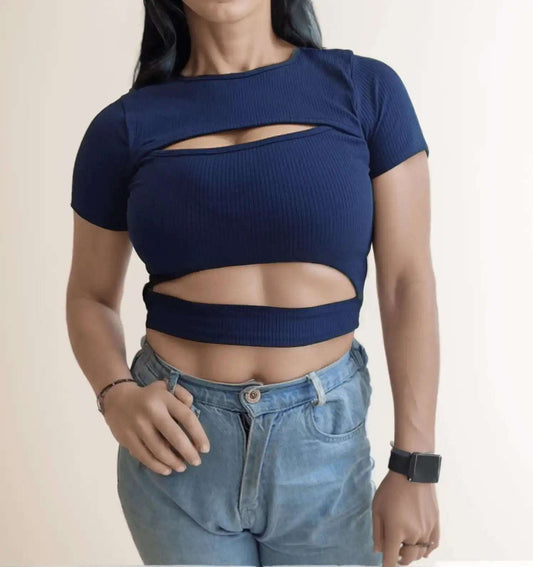 Two Cut CropTop - VIBE