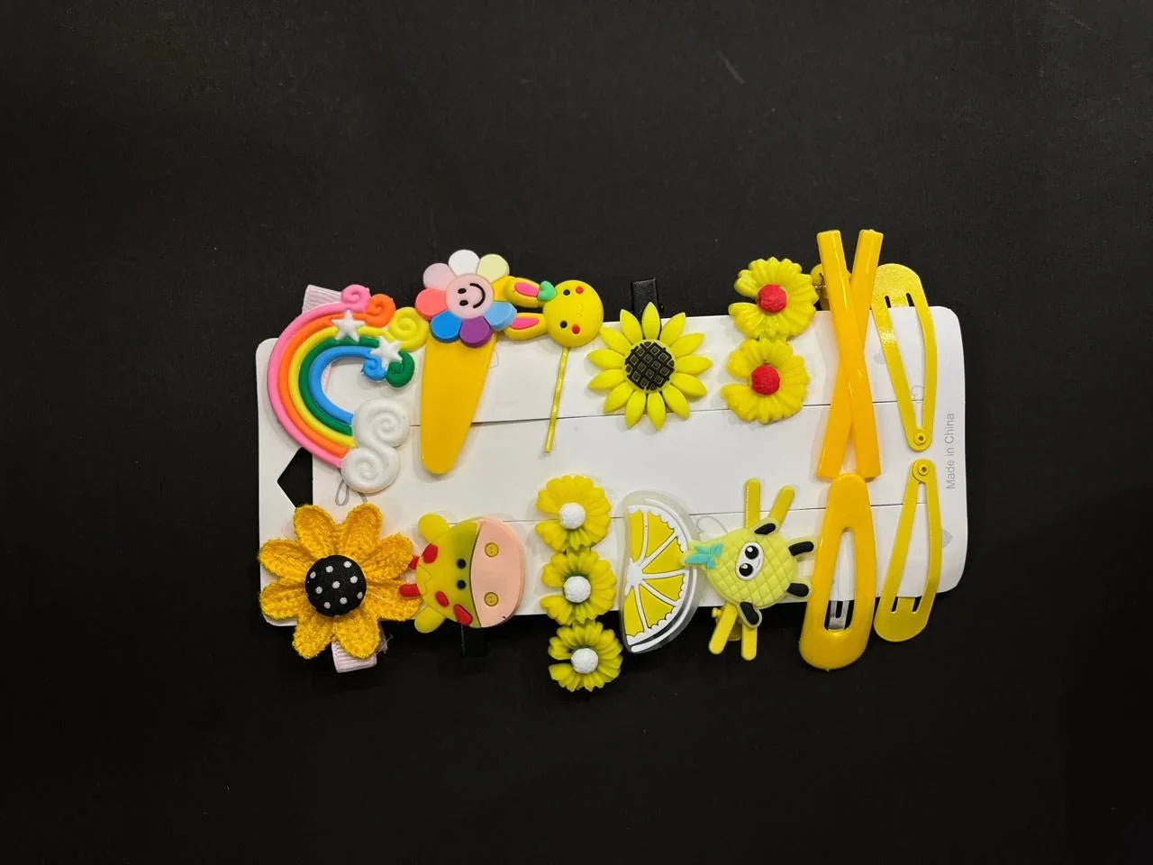 Yellow Hair Clip Combo - VIBE