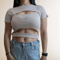 Two Cut CropTop - VIBE