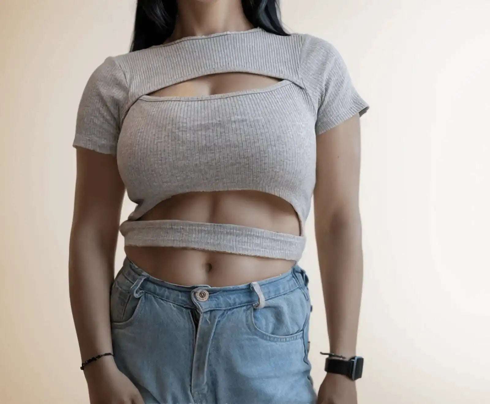 Two Cut CropTop - VIBE
