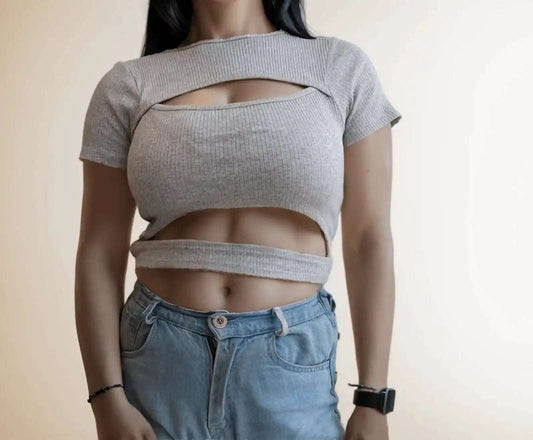 Two Cut CropTop - VIBE